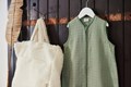 GIGOTEUSE GAZE DE COTON 90CM - ASH GREEN 2