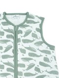 Gigoteuse gaze de coton 110 cm - Baleine ash green
