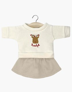 minikane-vetements-poupees-gordis-ensemble-liliane-sweat-molleton-ecru-rudolph-et-jupe-rejane-lin