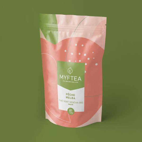 Thé Sencha glacé Pêche Melba - BIO - 100g