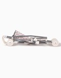 Poussette Racing Damier rose et blanc 2