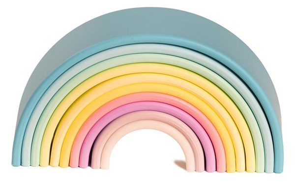 Dëna Arc-en-ciel en silicone 10PC-Pastel