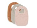 Bavoir Terry - Rose Pâle Nougat Caramel - 3 Pièces
