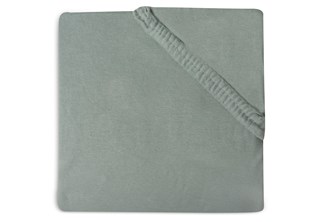 1Drap housse jersey 70x140cm - vert cendre