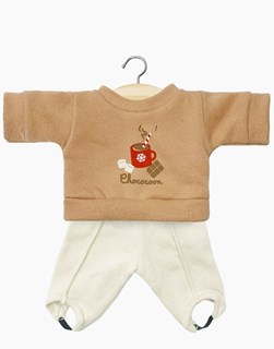 Ensemble sweat Jean-Claude molleton cassonade “Chococoon” et son fuseau Popeye