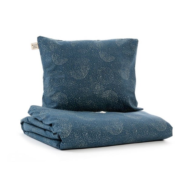 parure-de-lit-himalaya-lit-simple-gold-bubble-night-blue