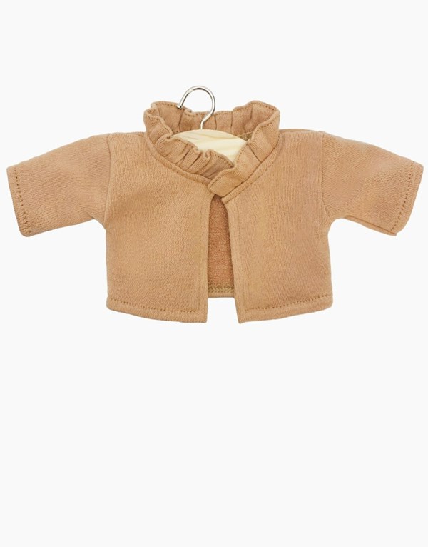 Cardigan Claudia en molleton cassonade